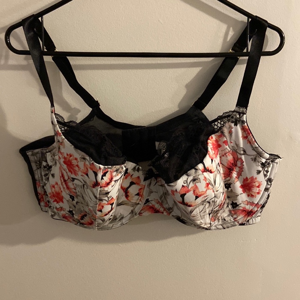 Floral sexy bra